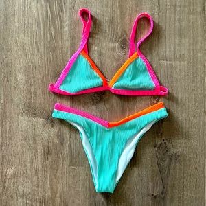 Multicolor Pastel Bikini